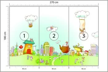 Fototapeta Dla Dzieci - Miasteczko - obrazek 3
