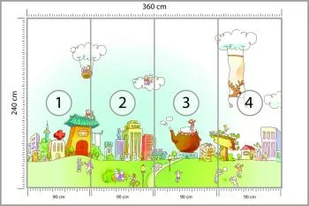 Fototapeta Dla Dzieci - Miasteczko - obrazek 3