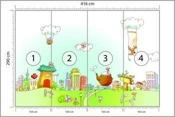 Fototapeta Dla Dzieci - Miasteczko - obrazek 3