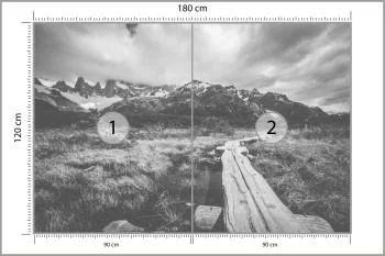 Fototapeta Góry Czarno-Biała - obrazek 3
