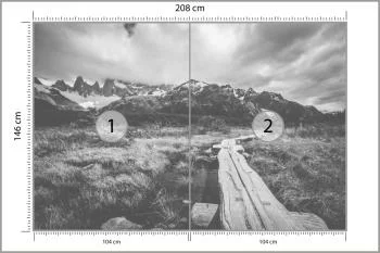 Fototapeta Góry Czarno-Biała - obrazek 3