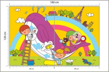 Fototapeta Dla Dzieci - Dzieci I Wieloryb - obrazek 3