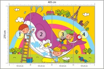 Fototapeta Dla Dzieci - Dzieci I Wieloryb - obrazek 3