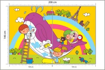 Fototapeta Dla Dzieci - Dzieci I Wieloryb - obrazek 3