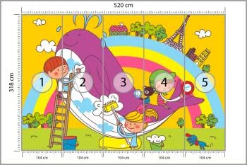 Fototapeta Dla Dzieci - Dzieci I Wieloryb - obrazek 3