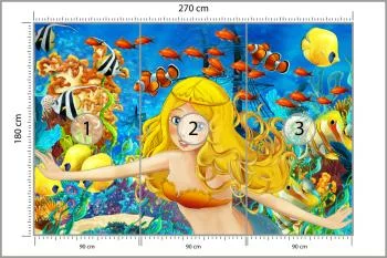 Fototapeta Dla Dzieci-Syrenka I Ryby - obrazek 3