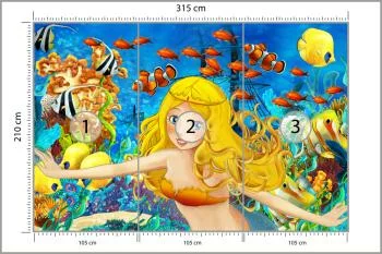 Fototapeta Dla Dzieci-Syrenka I Ryby - obrazek 3