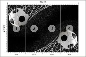 Fototapeta 3D Piłkarska, Sport Piłka - obrazek 3