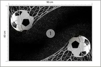 Fototapeta 3D Piłkarska, Sport Piłka - obrazek 3