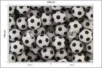 Fototapeta Sportowa Piłki Nożne - obrazek 3