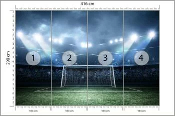 Fototapeta Stadion Piłkarski Boisko - obrazek 3