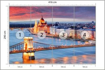 Fototapeta Most Nocą - obrazek 3