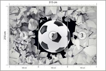 Fototapeta Piłka Nożna, Pokój Młodzieżowy - obrazek 3