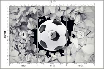 Fototapeta Piłka Nożna, Pokój Młodzieżowy - obrazek 3