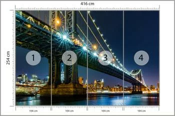Fototapeta Most Nocą - obrazek 3