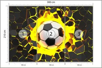 Fototapeta Piłka Nożna 3D - obrazek 3
