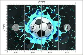 Fototapeta 3D Sport, Piłka Nożna - obrazek 3