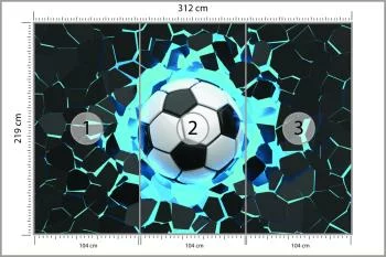Fototapeta 3D Sport, Piłka Nożna - obrazek 3