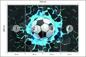 Fototapeta 3D Sport, Piłka Nożna - obrazek 3