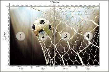 Fototapeta 3D Piłka Nożna - obrazek 3