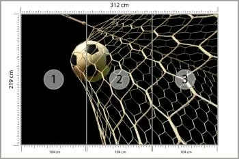 Fototapeta Piłka Nożna W Bramce - obrazek 3