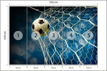 Fototapeta 3D Sport, Piłka Nożna - obrazek 3