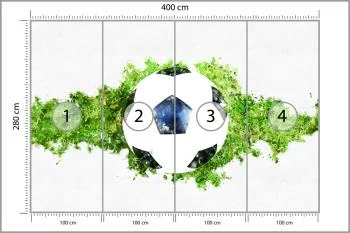 Fototapeta 3D Piłka Nożna, Sport - obrazek 3