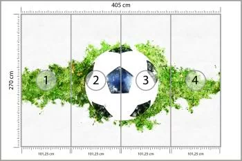 Fototapeta 3D Piłka Nożna, Sport - obrazek 3