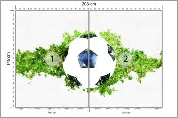 Fototapeta 3D Piłka Nożna, Sport - obrazek 3