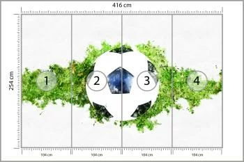Fototapeta 3D Piłka Nożna, Sport - obrazek 3
