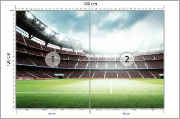 Fototapeta 3D Stadion Piłkarski - obrazek 3