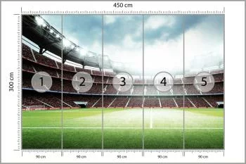 Fototapeta 3D Stadion Piłkarski - obrazek 3