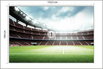Fototapeta 3D Stadion Piłkarski - obrazek 3