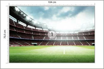 Fototapeta 3D Stadion Piłkarski - obrazek 3