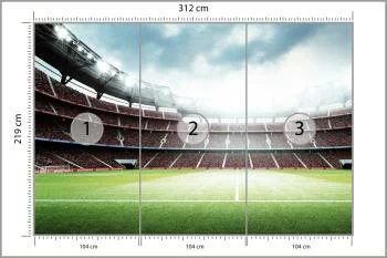Fototapeta 3D Stadion Piłkarski - obrazek 3