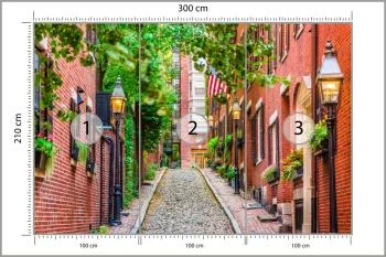 Fototapeta Uliczka Miasto - obrazek 3