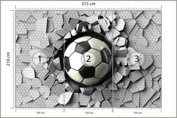 Fototapeta 3D Dla Chłopca, Piłka - obrazek 3