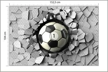Fototapeta 3D Dla Chłopca, Piłka - obrazek 3