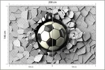 Fototapeta 3D Dla Chłopca, Piłka - obrazek 3