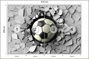 Fototapeta 3D Dla Chłopca, Piłka - obrazek 3