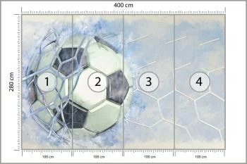Fototapeta 3D Sport, Piłka Nożna - obrazek 3