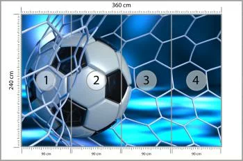Fototapeta Sportowa 3D Piłka - obrazek 3