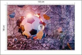 Fototapeta Sportowa 3D Piłka - obrazek 3
