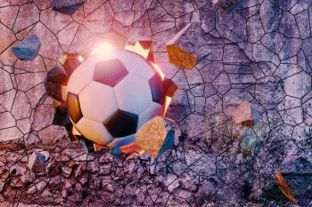 Fototapeta Sportowa 3D Piłka - obrazek 2