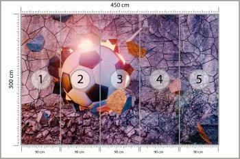 Fototapeta Sportowa 3D Piłka - obrazek 3