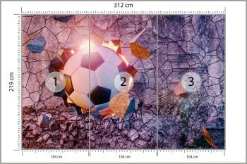 Fototapeta Sportowa 3D Piłka - obrazek 3