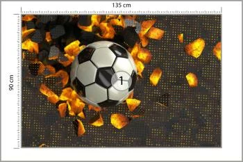 Fototapeta Piłkarska 3D Sport Piłka - obrazek 3