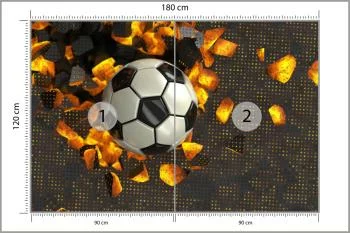 Fototapeta Piłkarska 3D Sport Piłka - obrazek 3