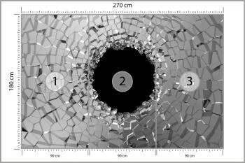 Fototapeta Abstrakcyjny Tunel Efekt 3D - obrazek 3