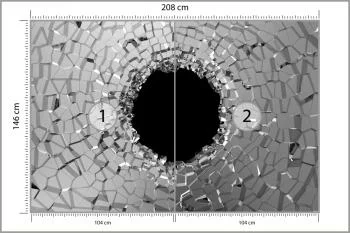 Fototapeta Abstrakcyjny Tunel Efekt 3D - obrazek 3
